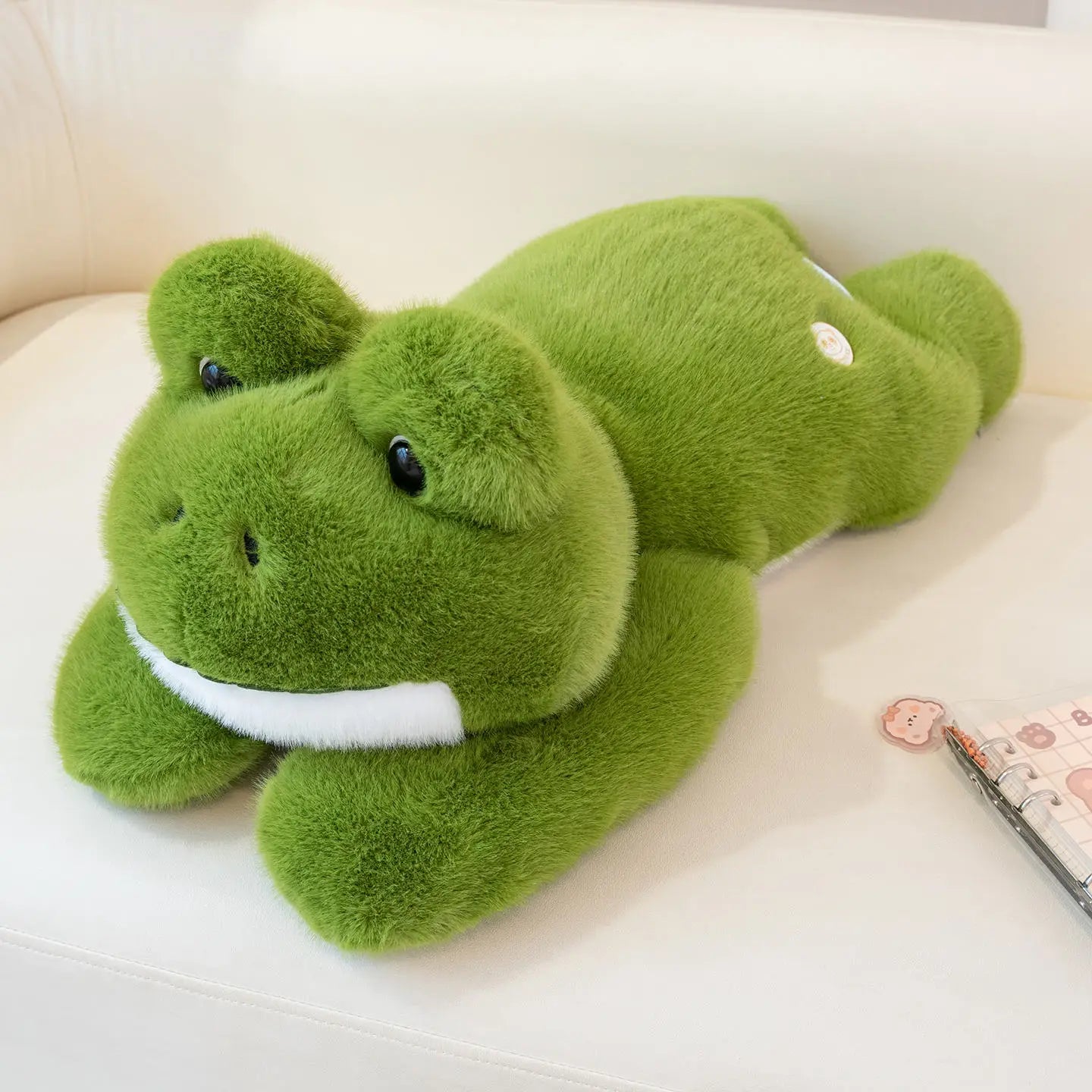 grande peluche anti stress grenouille 