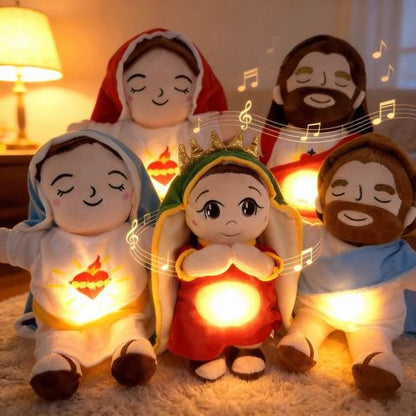 peluche anti stress  spirituelle Marie, Joseph, Jésus. apôtre...selon les besoins, Musique, bruit blanc, respiration...