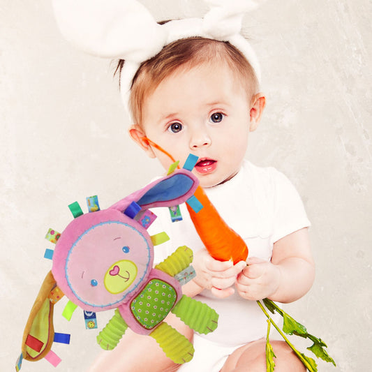 peluche-bebe-lapin-rose-sonores-douillet