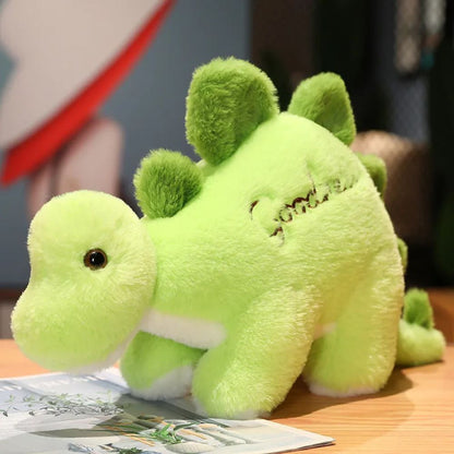 peluche dinosaure douce, et moelleuse rassurante le stégosaure