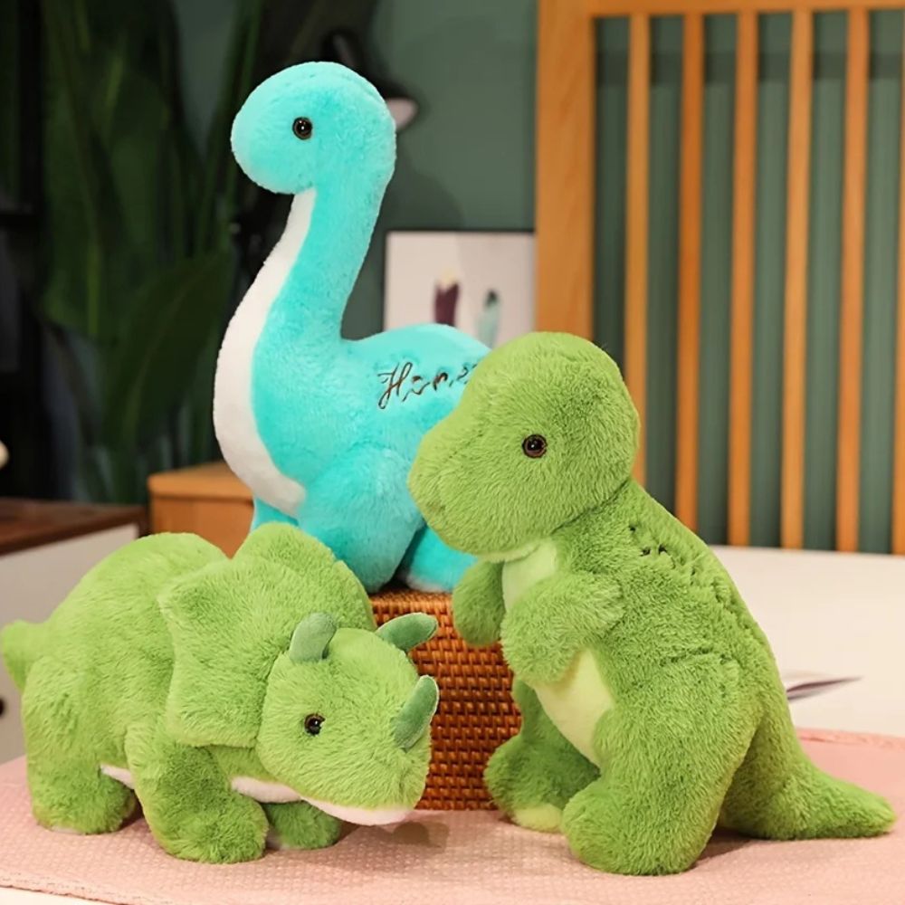 3 peluche dinosaure douces, et moelleuse rassurante