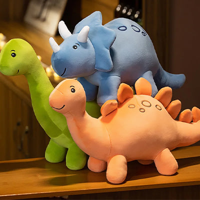 option trio peluche dinosaure arfaite pour le jeu et la décoration de chambre d'enfant