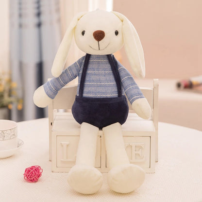 peluche-lapin-blanc-pantalon-bleu-doudou-jouet-