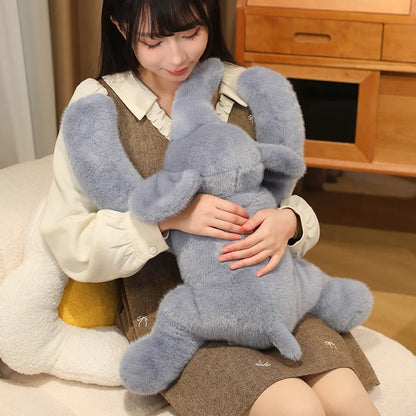 belle peluche lestée en forme d éléphanteau
