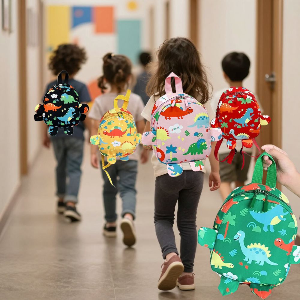 petit sac à dos en nylon pour enfant de 2 à 6 ans design coloré avec jolis dinosaures. Excellent vendeur.