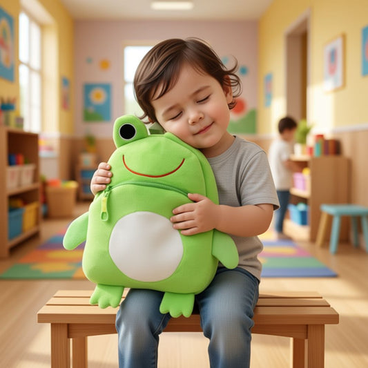 petit sac à dos pour vos petits enfants, calme l'anxiété de séparation un doudou secret pour 2-6ans