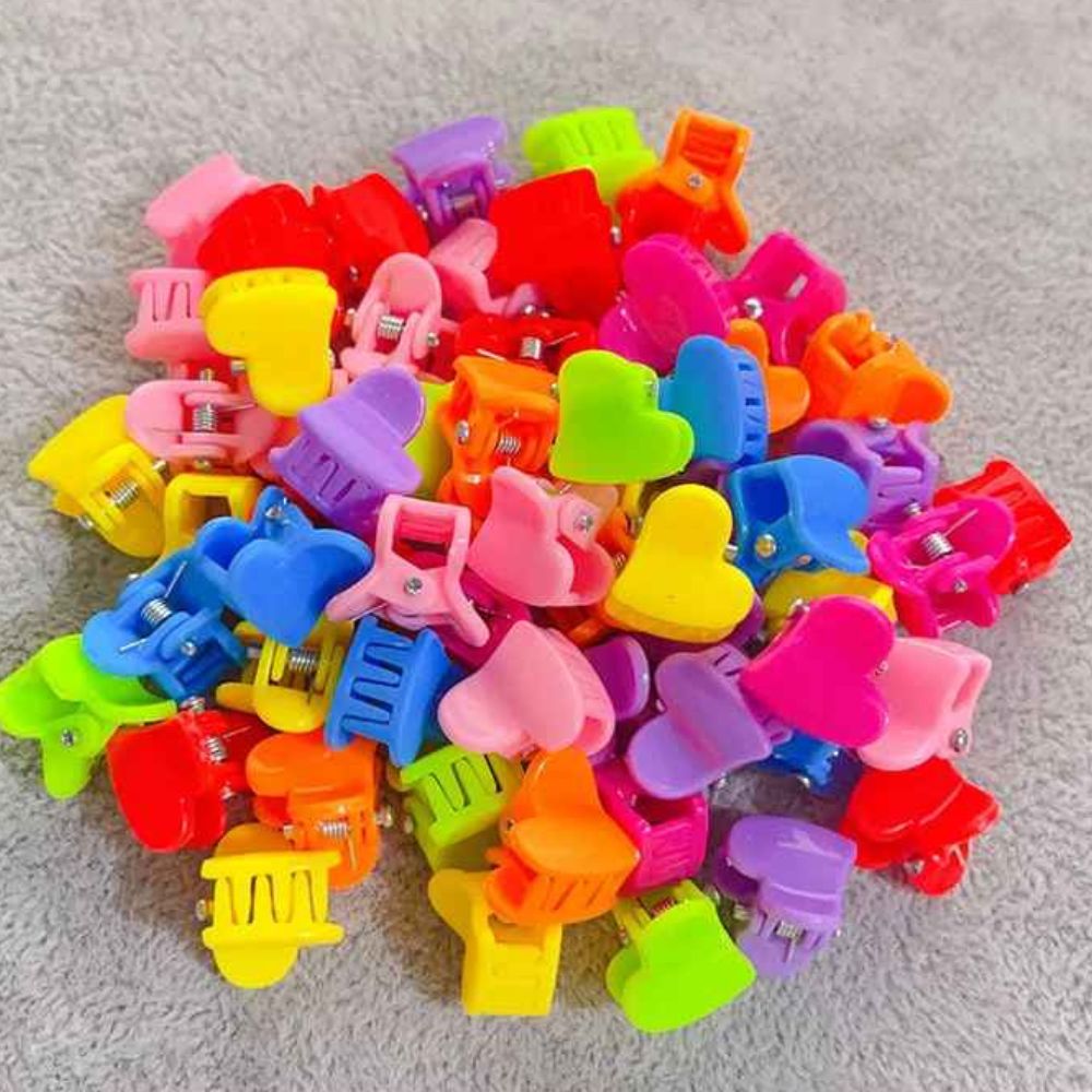 pince à cheveux pack 100 en coeur