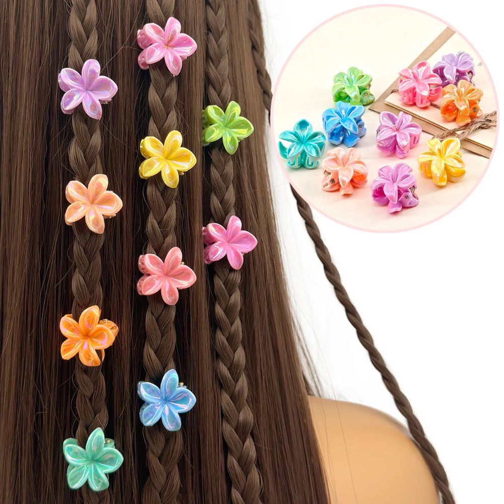 magnifique pince à cheveux modèle fleur 3d colorées idéal pour n'importe quelle coiffure