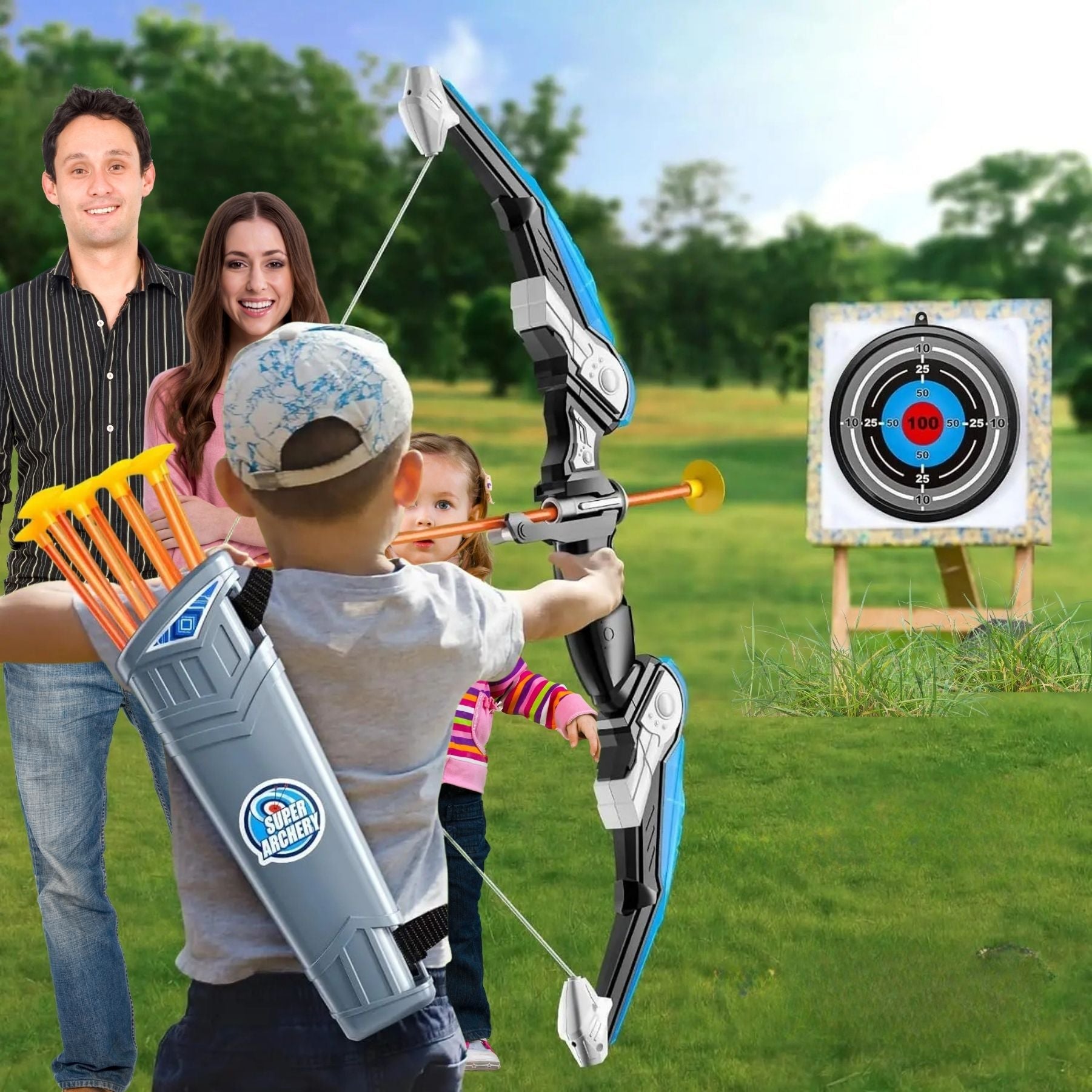 PLEIN AIR: Tir à l'Arc Lumineux 3 À 12 ANS🏹🎯 - JEUX - FOCUS