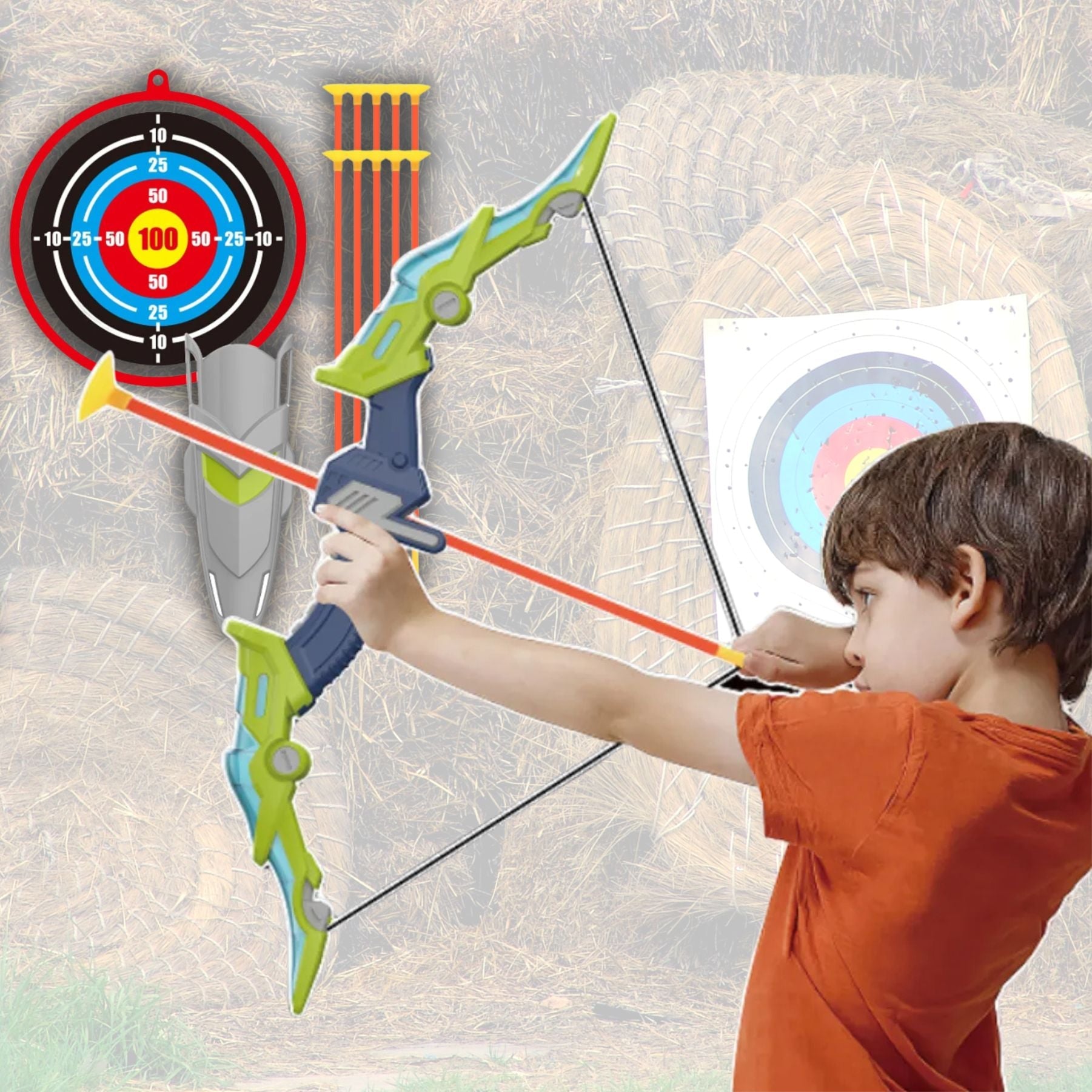 PLEIN AIR: Tir à l'Arc Lumineux 3 À 12 ANS🏹🎯 - JEUX - FOCUS