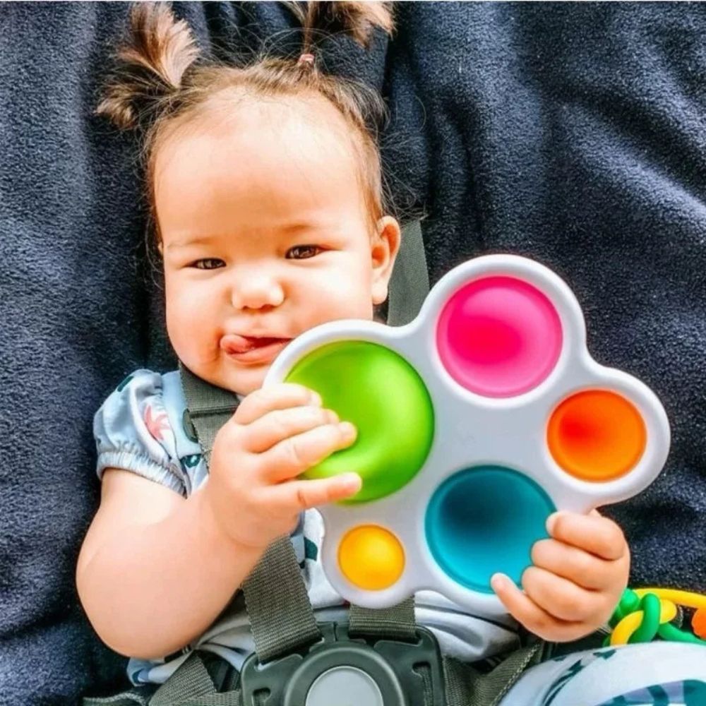 Pop it bebe jouet sensoriel de découvertes tactile à mordiller