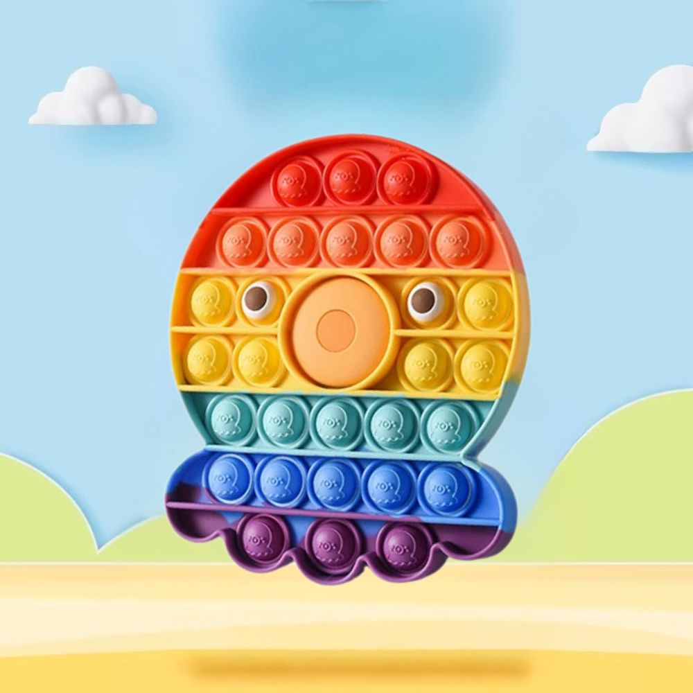 la pieuvre colorée de POP IT est le fidget toy préférée de plusieurs enfants