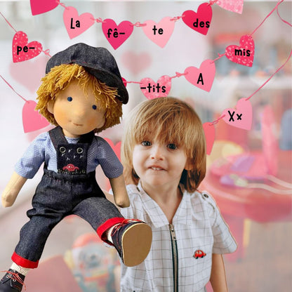 offrez la poupée de chiffon douceur calin doudou garçon st-valentin