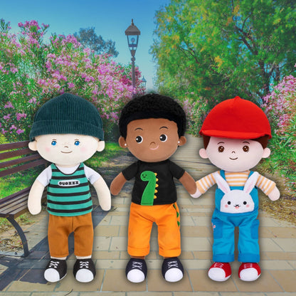 Poupée de chiffon garçon parfaite Doudou, Peluche, Mignon en trois modèles