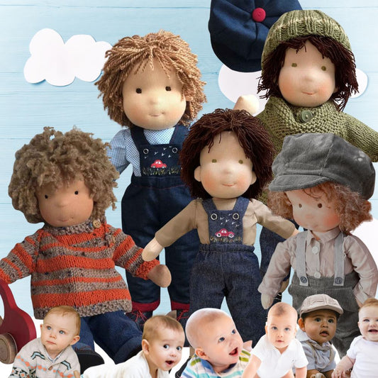  poupée de chiffon waldorf idéale comme doudou garçon