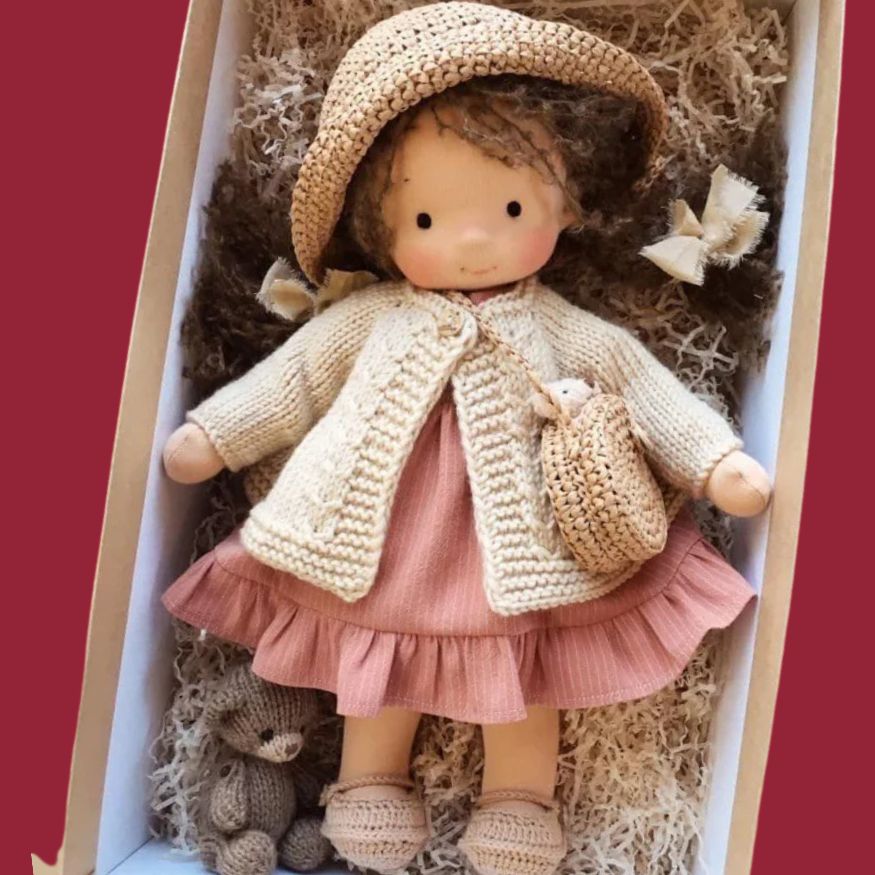 meilleure poupee en chiffon pour fille aux cheveux bruns