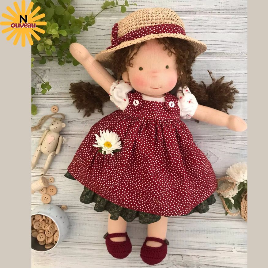 POUPEE EN CHIFFON | Les Brunettes™ de Waldorf   👧🏻