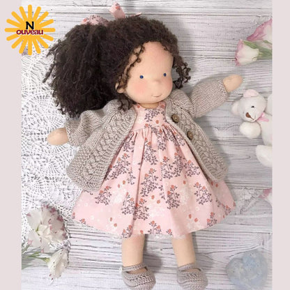 POUPEE EN CHIFFON | Les Brunettes™ de Waldorf   👧🏻