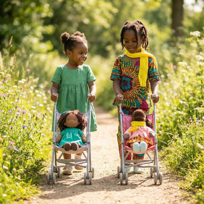 Poupée noire en chiffon ouverture culturel à chacun sa poupée
