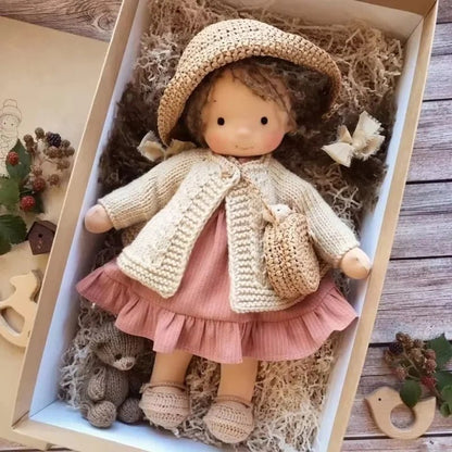 poupees-cheveux-breu-chapeau-de-paille-adorable