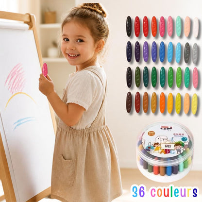premier crayon bébé pour enfant de 1an à 5 ans craie ergonomique pensée pour le développement de lenfant préscolaire 36 crayons