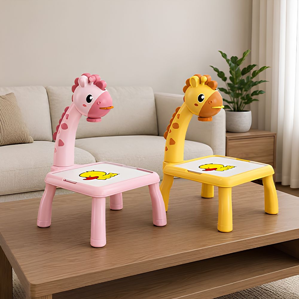 projecteur dessin modèles girafe pour coin artistique d enfant de 3 a 6ans  girafe artistique