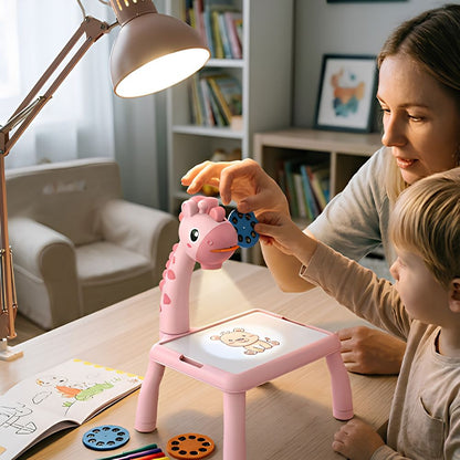 PROJECTEUR DESSIN | Table Girafe™,Jeux de dessins pour enfant 3 à 6ans