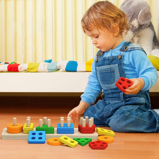puzzle-2-ans-en-bois-coloré-forme-géometrique-stimulation-précoce