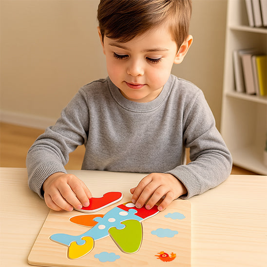 puzzle-3-ans-amusant-thème-garcon-et-fille-en-bois-couleurs-développer-l'organisation-logique-bambin-