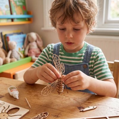 PUZZLE 3D EN BOIS | Montessori modèles de collection sur les insectes