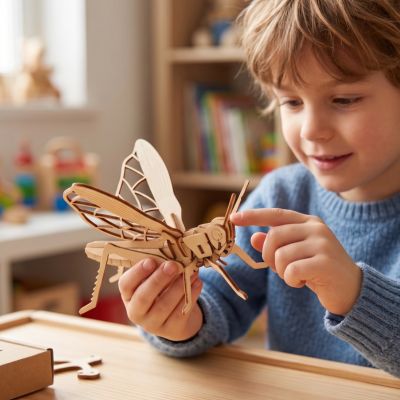 PUZZLE 3D EN BOIS | Montessori modèles de collection sur les insectes