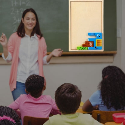 puzzle-en-bois-Montessori-éducatif-mathématique-espace-aire-bloc-russe