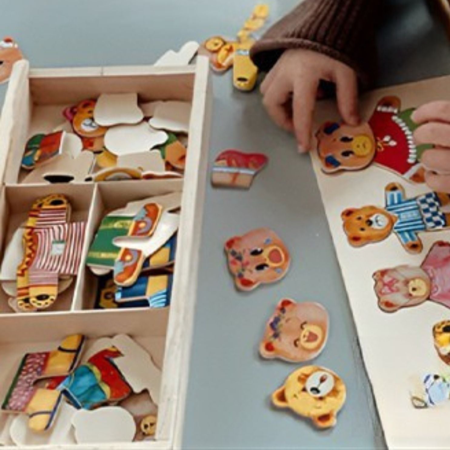 puzzle en bois développement précoce stimulation aider son enfant meilleur cadeau