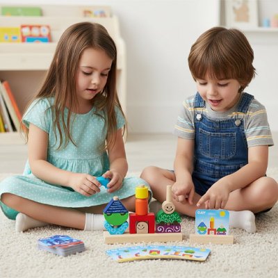Puzzle en bois se joue avec un ami pour élaborer et partager ses hypothèses de solution