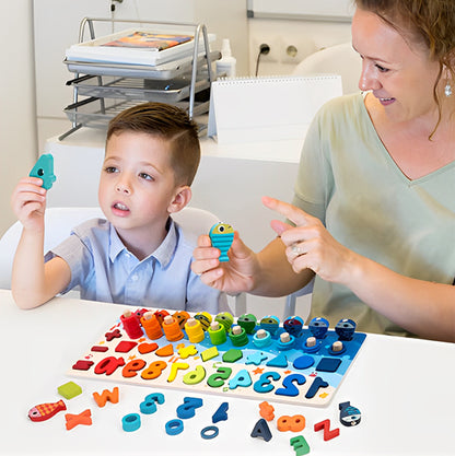 puzzle-enfant-3-ans-jeu-Montessori-éducatif-alphabet-chiffres-formes-géometrique-blocs-bois-manipulation-sensorielle