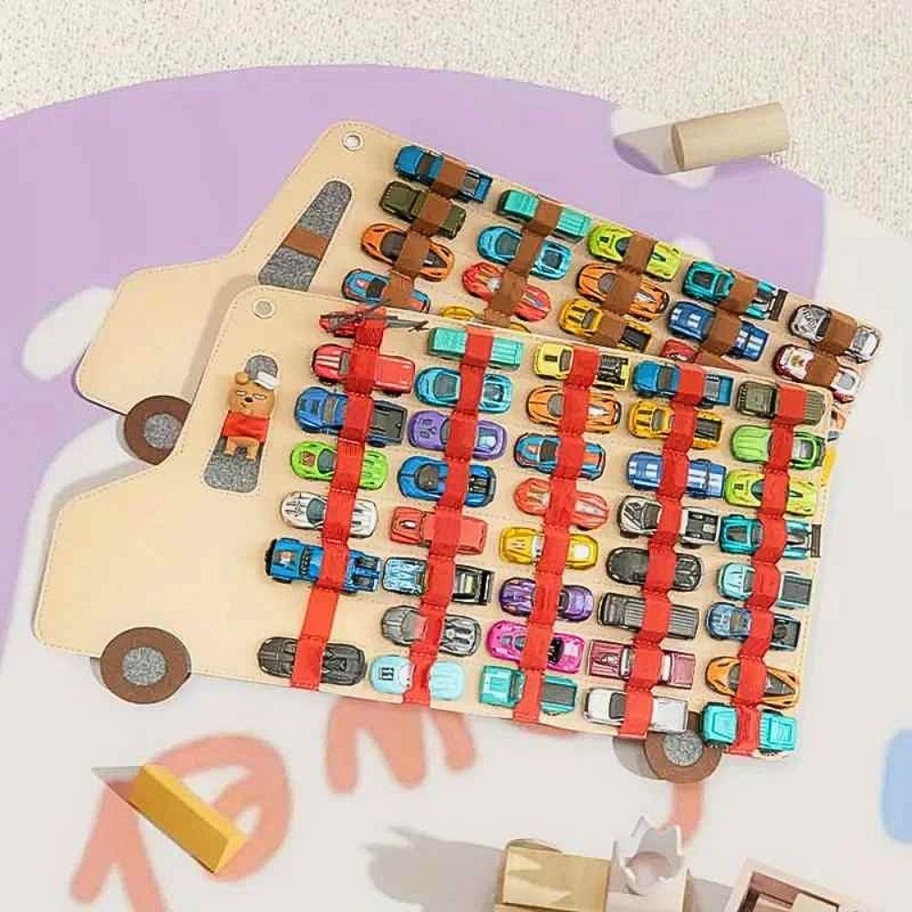 rangement mural pour petits voitures jouets  en forme d'autobus
