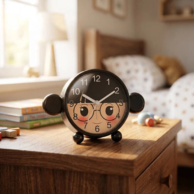 réveil enfant harry Potter ou fillette  avec couette de cheveux noirs