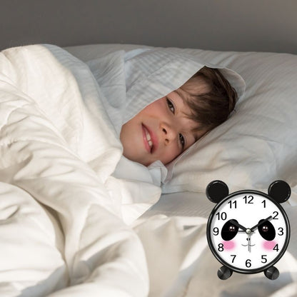 réveil-enfant-heure-aiguilles-Modèle-Panda-Noir-et-Blanc