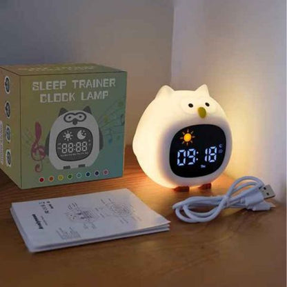 Réveil Lumineux |Réveil musical éducatif Jour/Nuit™ le TIME-Wouf!™ et le Hibou TIME-Hou!™