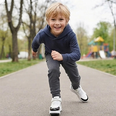 roller enfant noir et blanc les plus cool du lycée