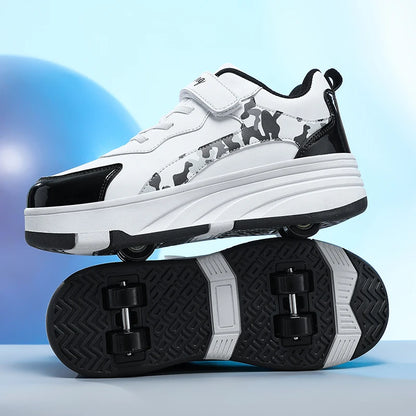 roller-enfant-noire-et-blanc-4-roulettes