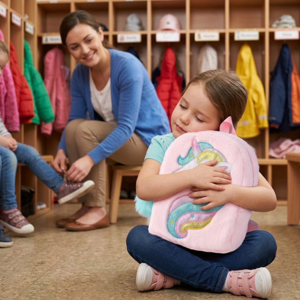 sac à dos maternelle fille douceur réconfortant comme son doudou