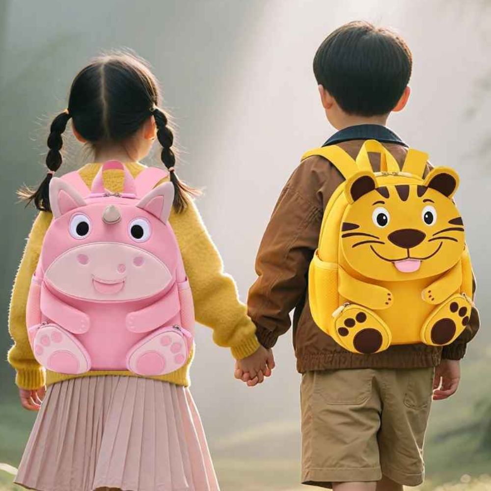 sac a dos maternelle animaux Grrrimace tire la langue pour trouver ton nom, pochettte, sécuritaire et confortable