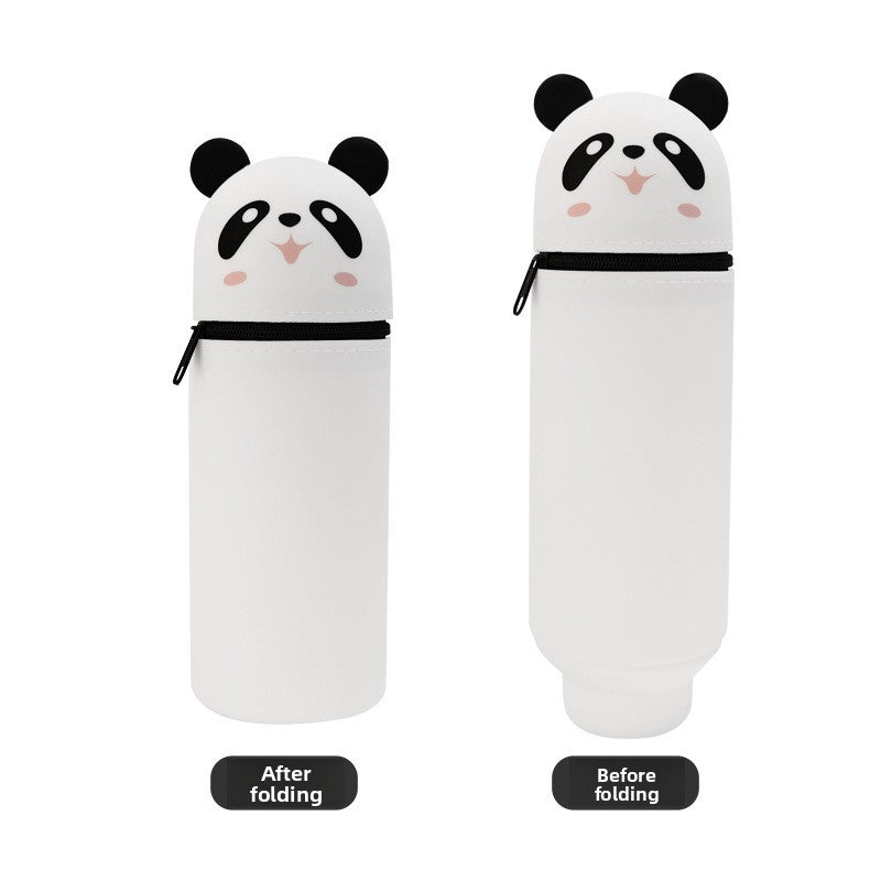 Three-Dimensional Retractable Foldable Pencil Case