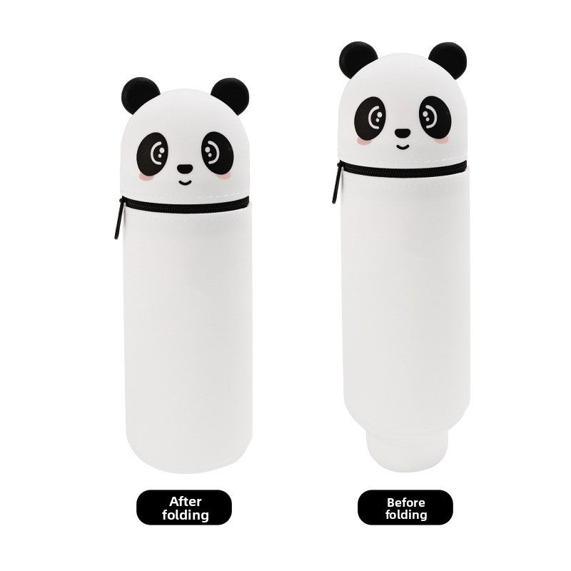 Three-Dimensional Retractable Foldable Pencil Case