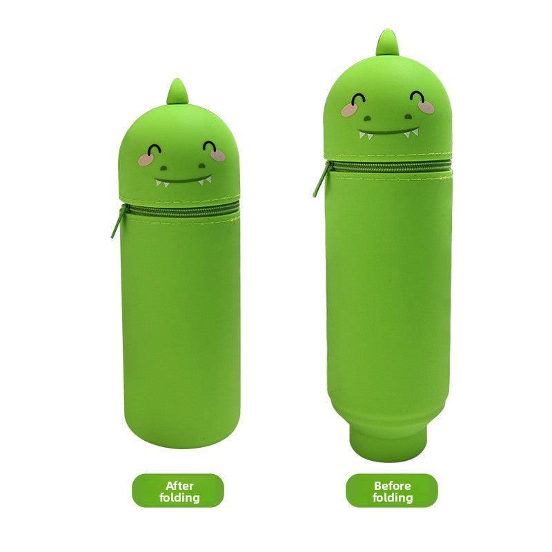 Three-Dimensional Retractable Foldable Pencil Case