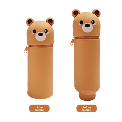 Three-Dimensional Retractable Foldable Pencil Case