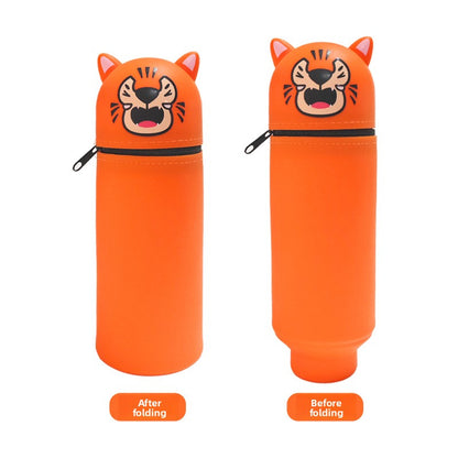 Three-Dimensional Retractable Foldable Pencil Case