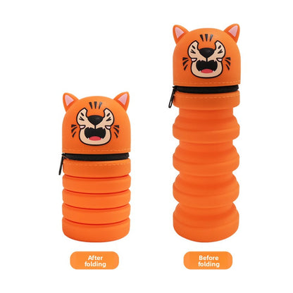 Three-Dimensional Retractable Foldable Pencil Case
