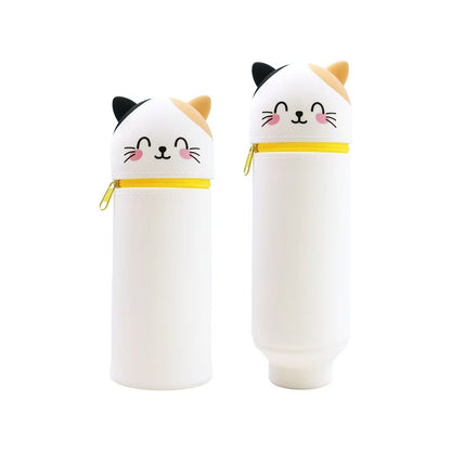 Three-Dimensional Retractable Foldable Pencil Case